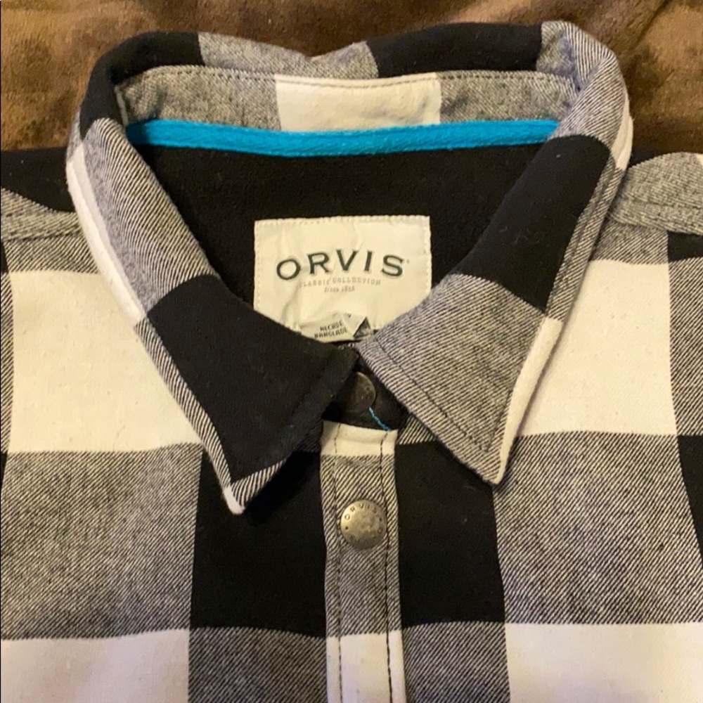 Black and white winter flannel